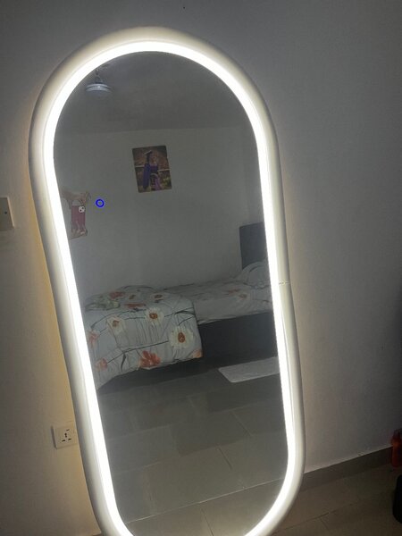 LED light salon mirror