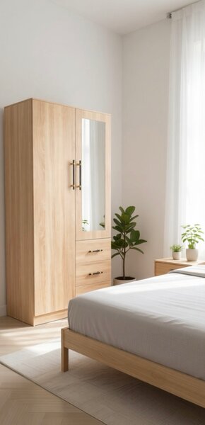 Armoire moderne bois chêne