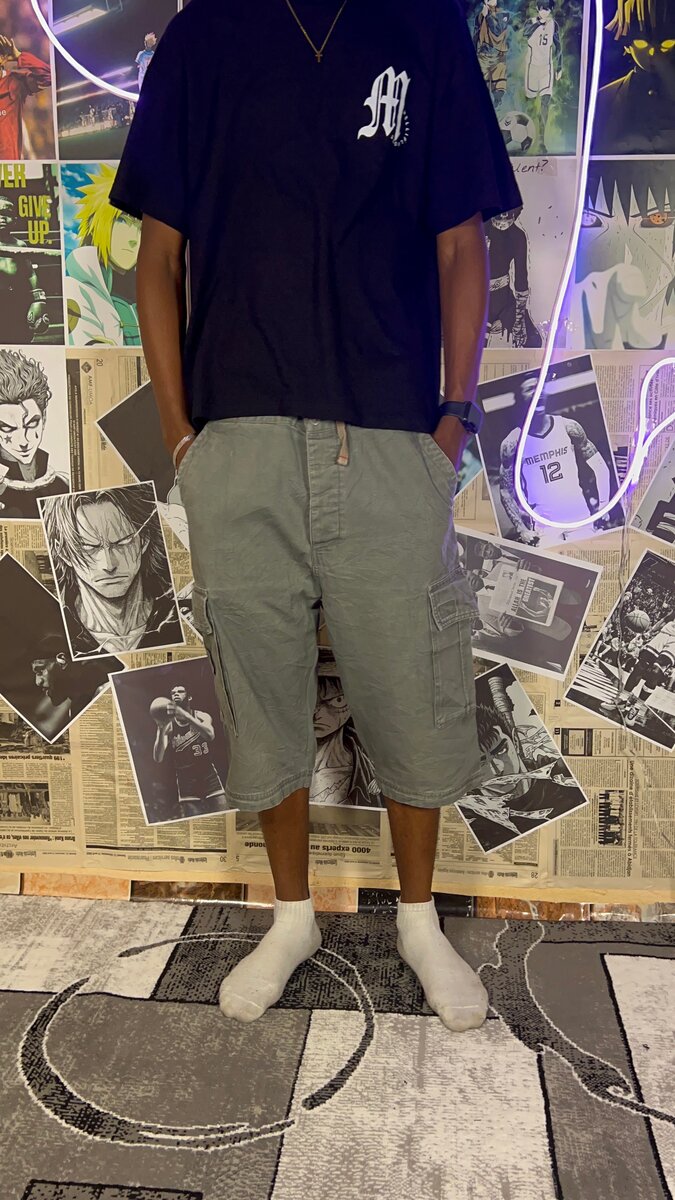 Bermuda cargo décontracté homme