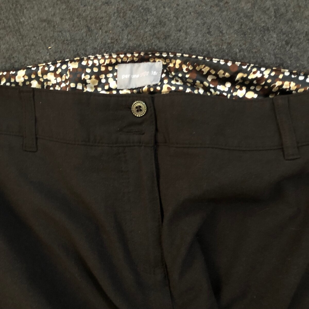 Ladies Office Pants | Coffee Dark Brown S: 18