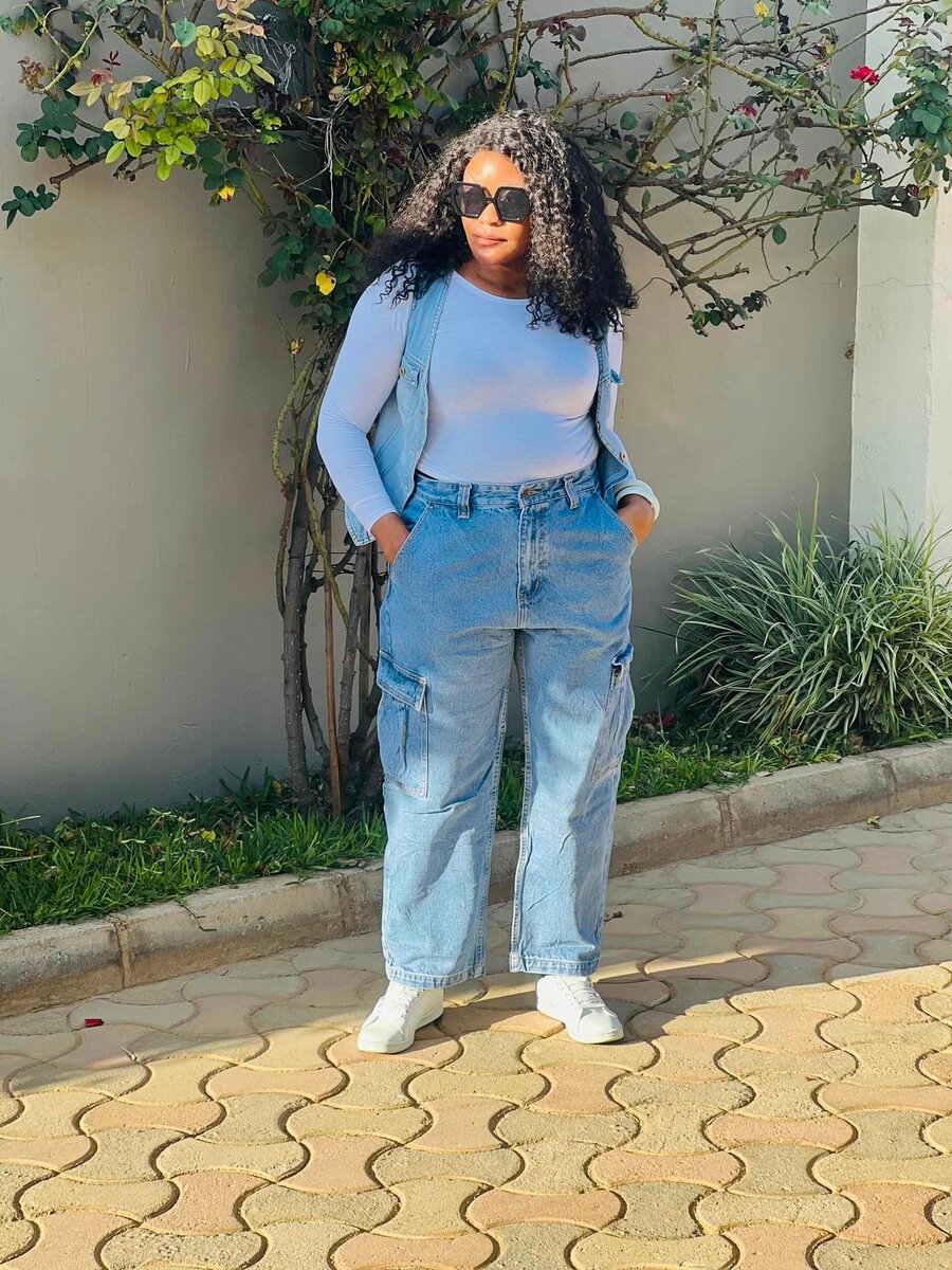 Cargo pants sky blue