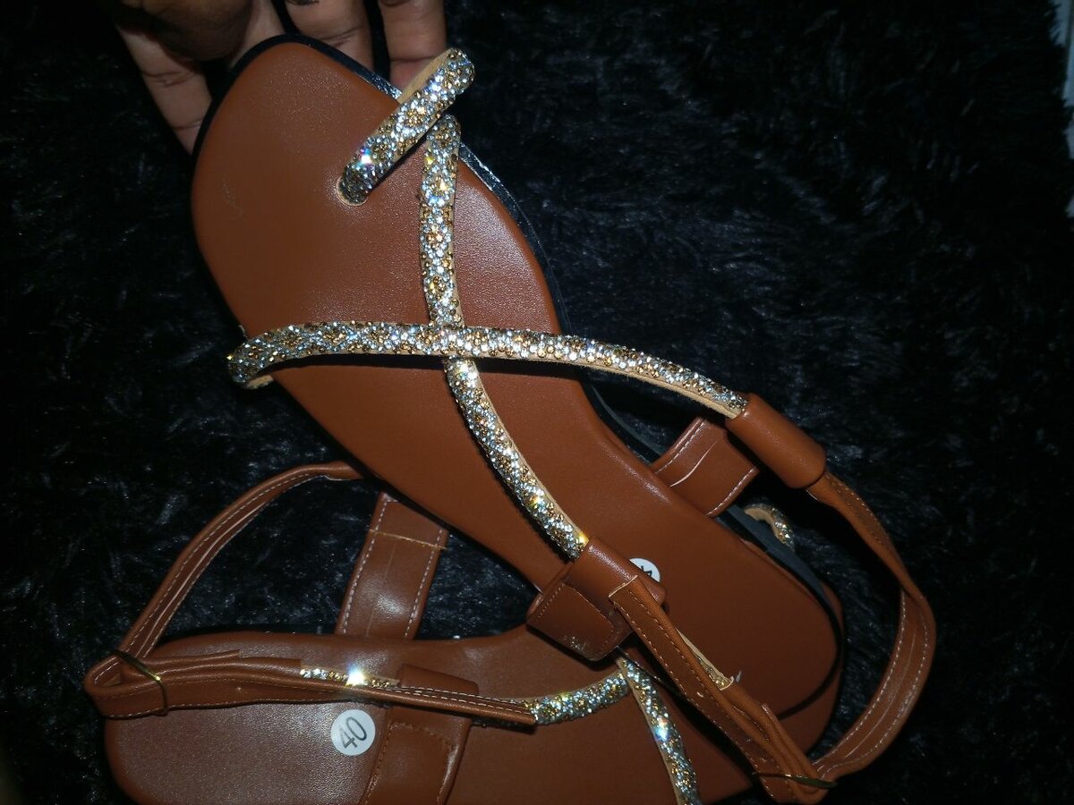 Sandales strass du Sénégal