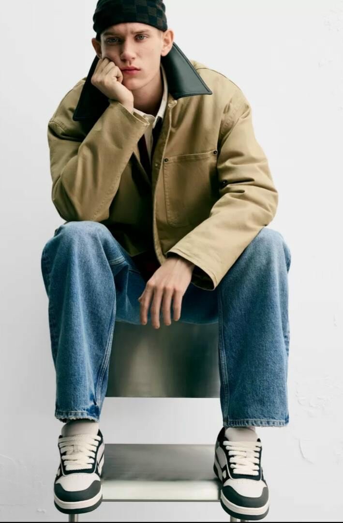 Sneakers noir et blanc ZARA