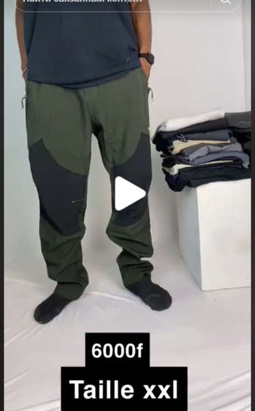 pantalons larges avec poches pour hommes