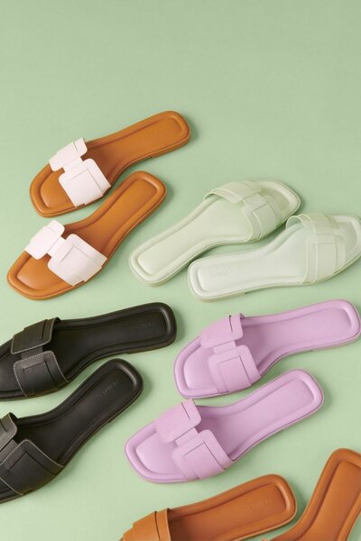 Chaussons colorés élégants