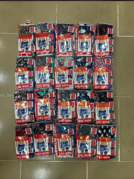 Boxer Courts Multicolores 3pcs