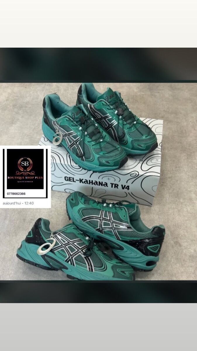 Basket oasics authentique avec son carton