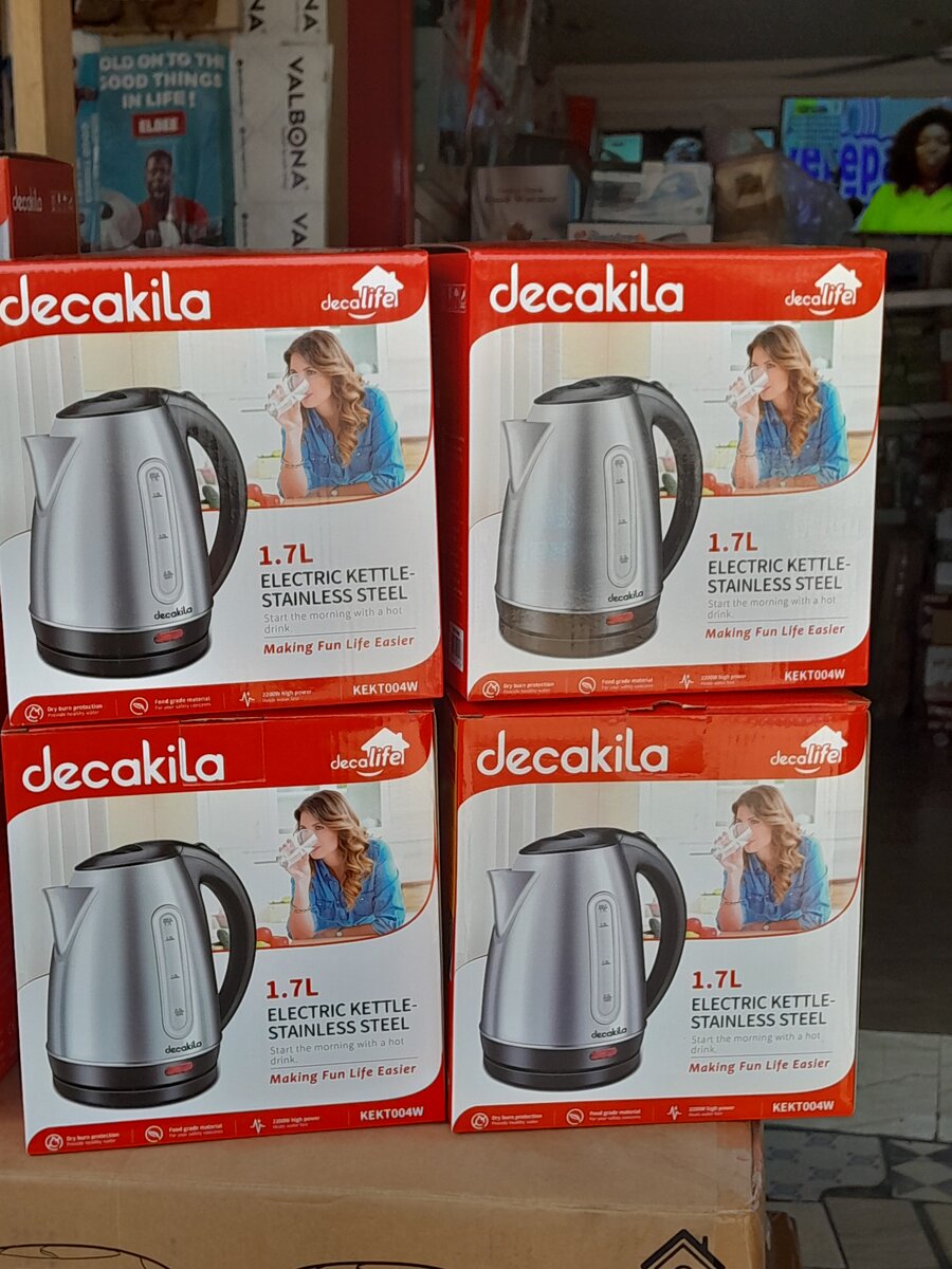 Decakila durable electric kettle (stainless)
