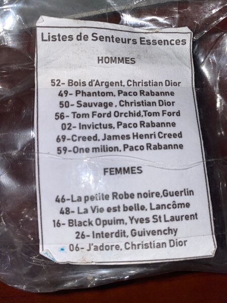 Échantillons de Parfum Set 02, 50, 52