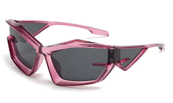 Lunettes de soleil futuristes rose