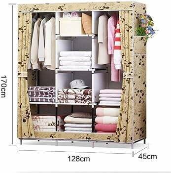 Mickely 3 Columns Foldable Wardrobe