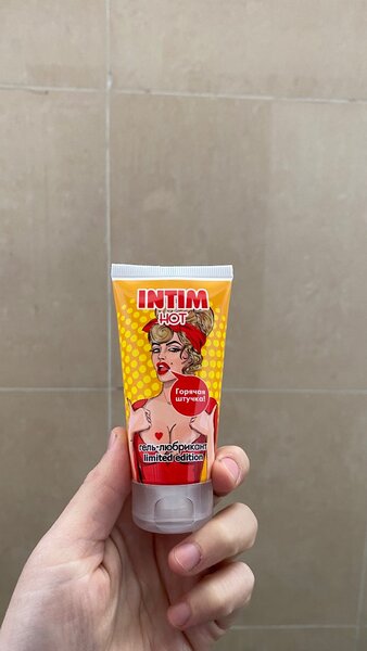 Гель-лубрикант INTIM HOT, возбуждающая секс смазка