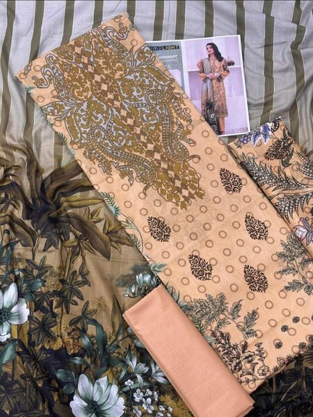 Lady's 3pc Unstich Lawn Suit