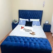 custom made bed with a high base