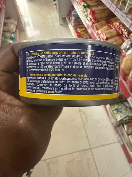 THON À HUILE DE TOURNESOL