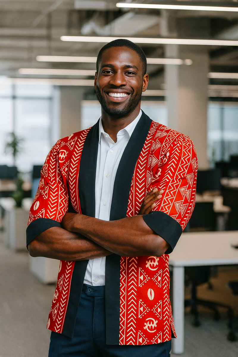 Veste Kimono Rouge Ethnique