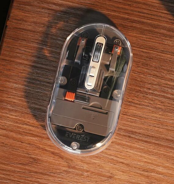 Souris sans fil transparente