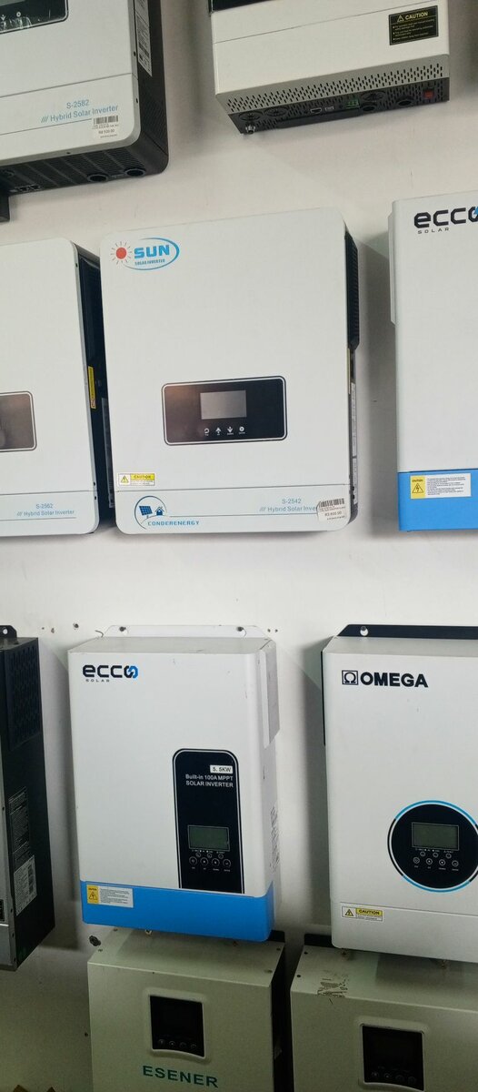 Solar panels, invetors and batteries