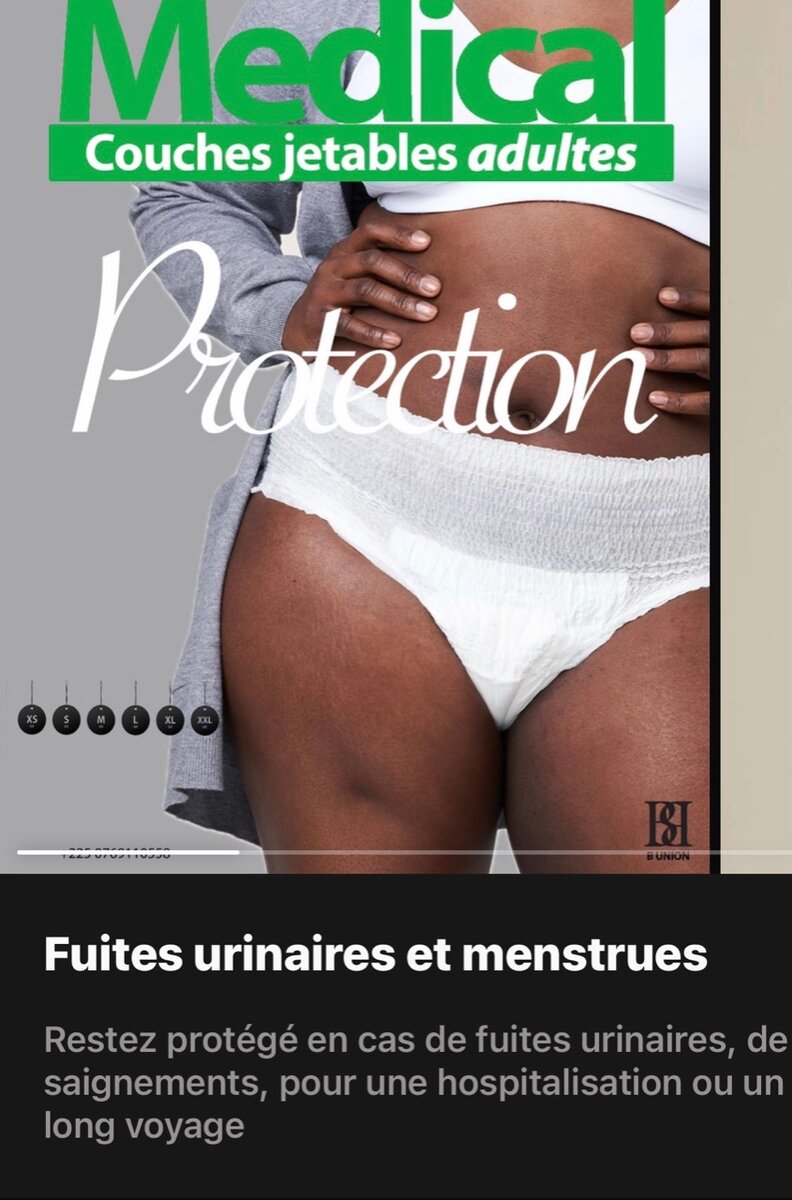 Couches adultes absorbantes