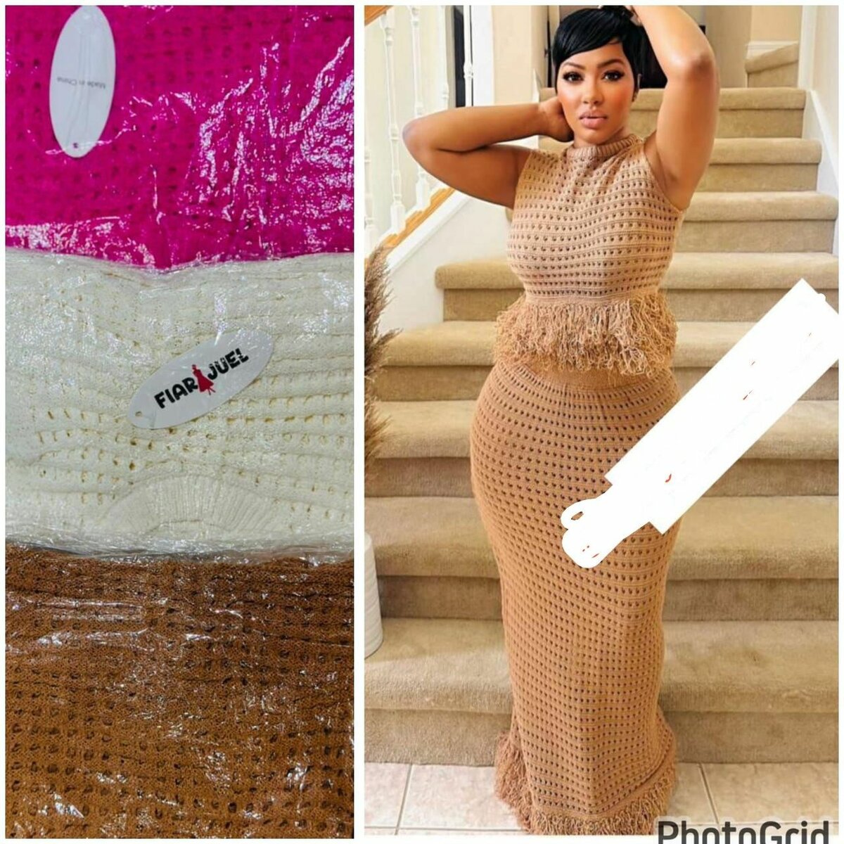 Robe Tricot Élégante Femme