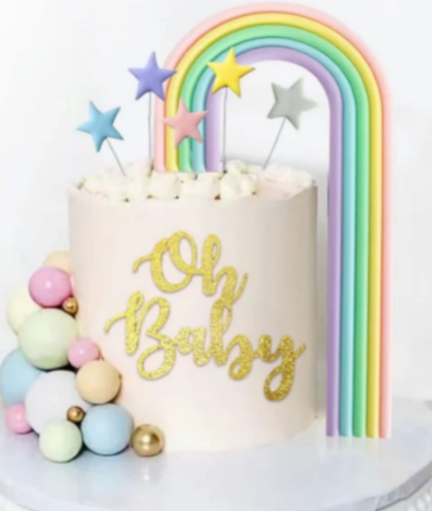 Silicon Rainbow Decor for cakes 