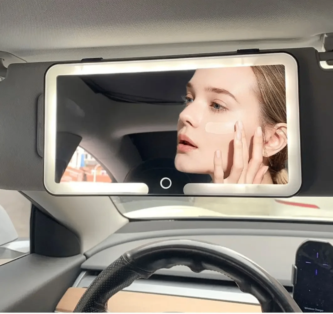 Miroir de voiture éclairé LED