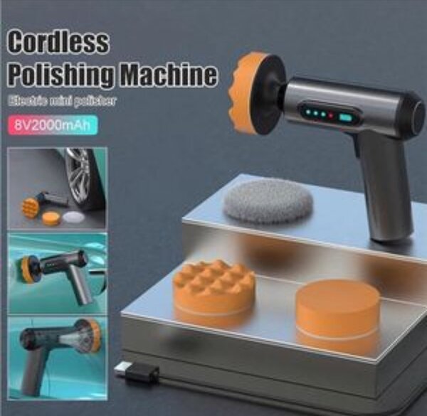 Polisseuse à Cire Portable avec Tapis de Polissage, polisseu