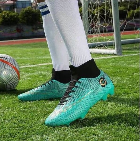 {MijaGrace} Men's High-Top Football Boot-GREEN- EU36-49