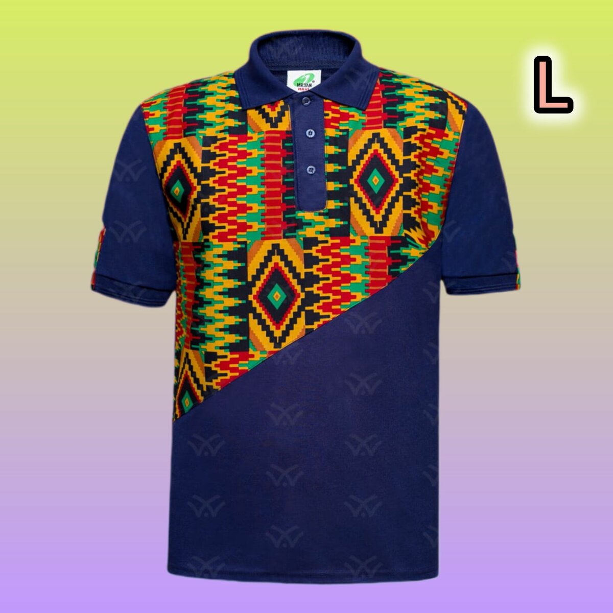 African Print Polo tops