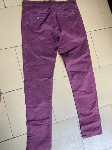 Pantalon homme bordeaux élégant