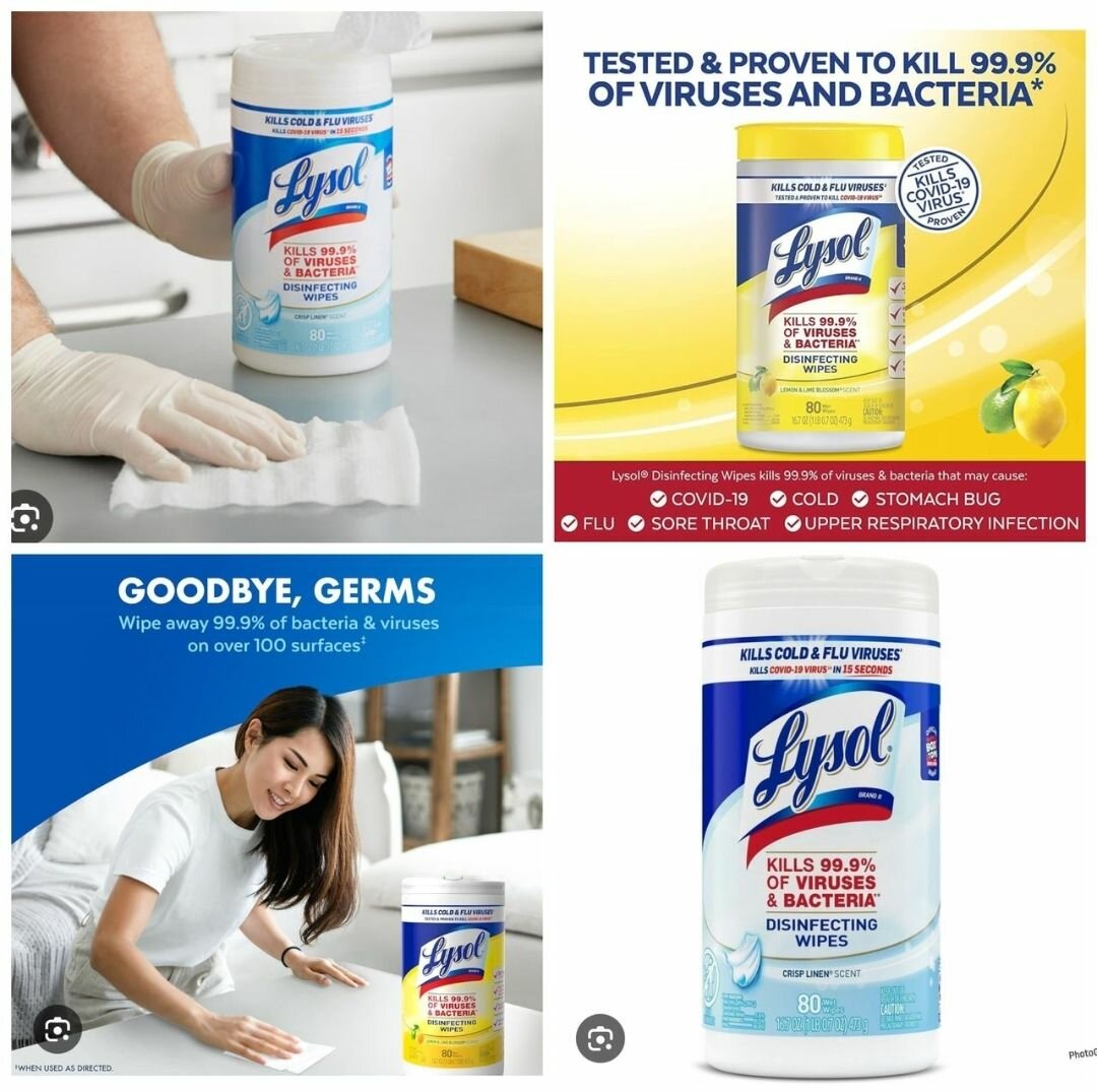 Lysol cleaning wipes