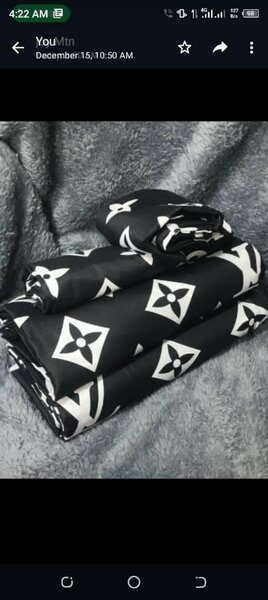 100% cotton sheets with print. Double size 