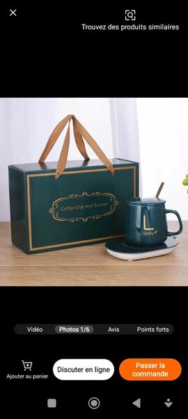 Chauffe-tasse électrique USB