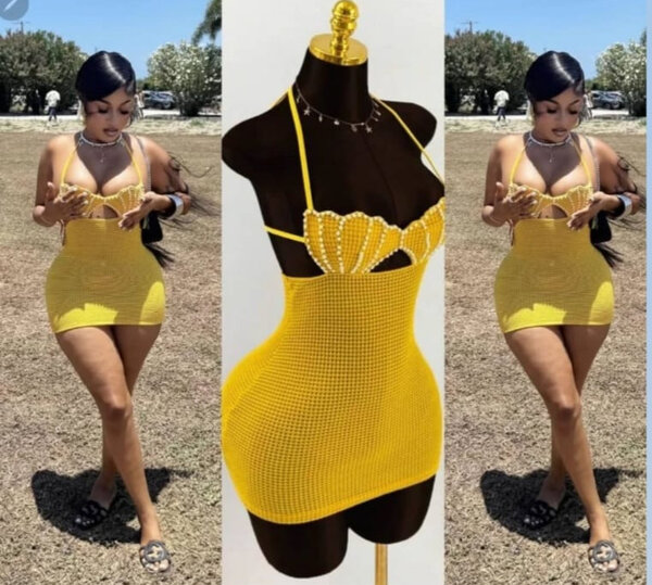 Robe Crochet Éclatante Été