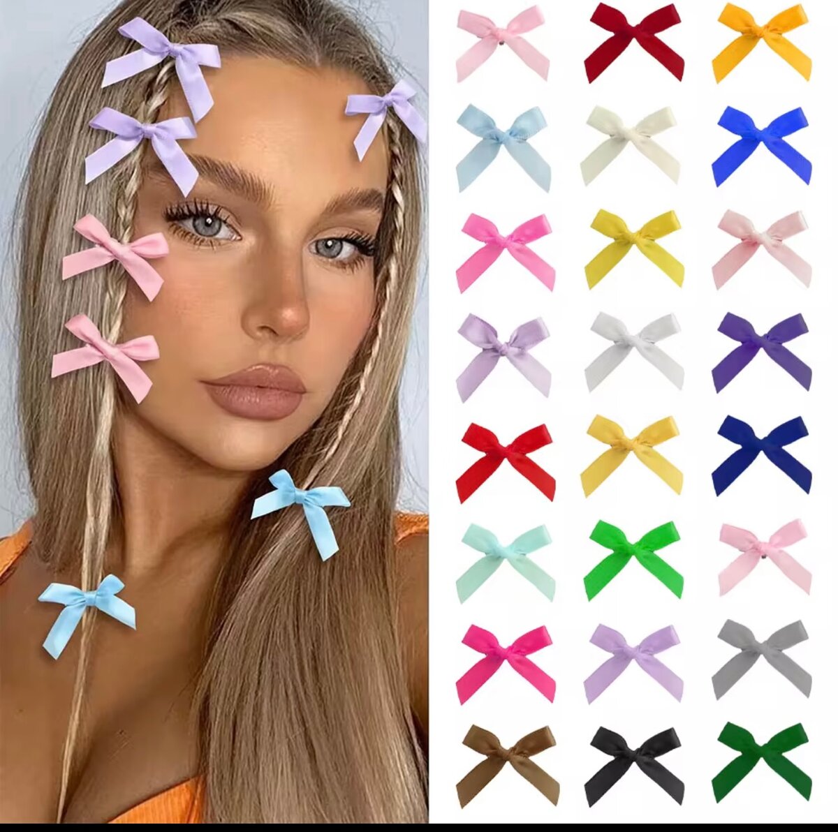 Ensemble d'accessoires cheveux colorés