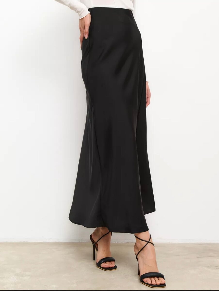 Юбка атласная макси