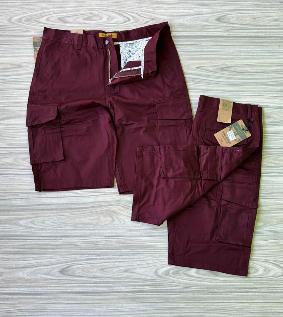 Khaki side  pocket shorts
