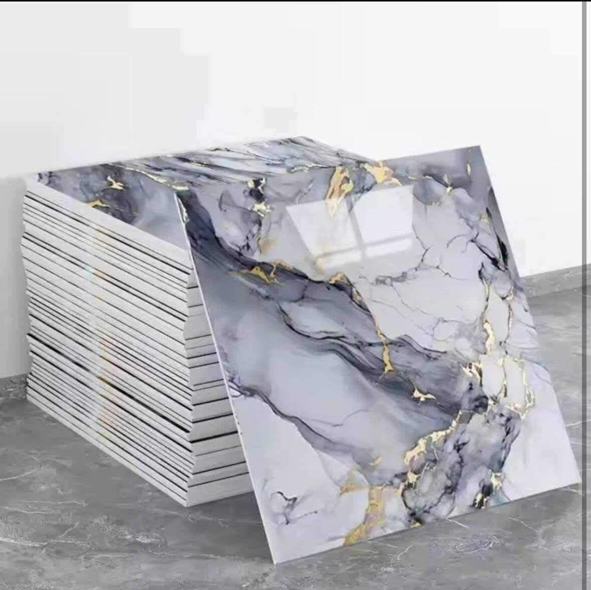 Carrelage marbré élégant