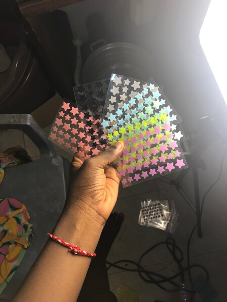 Autocollants étoile holographiques