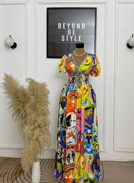  SWEET GIRL SNATCHED WAIST MAXI DRESS