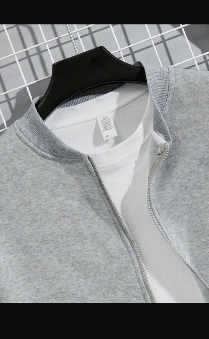 Men's zipper track suit