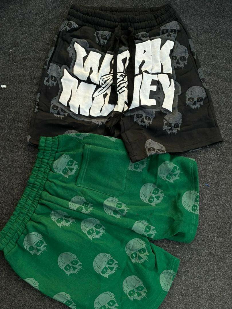 Shorts imprimés pour hommes crânes