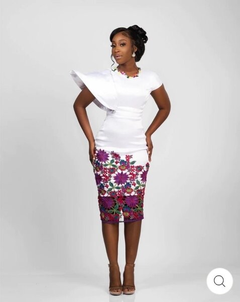 Fitted and loose dress