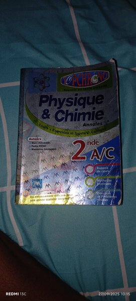 Annales Physique & Chimie 2nde