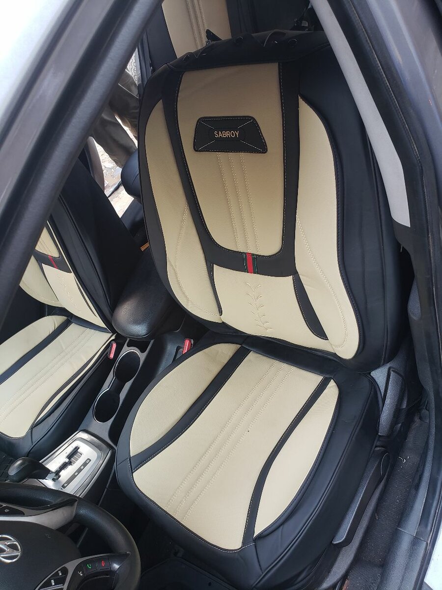 Car Seat covers beige and black