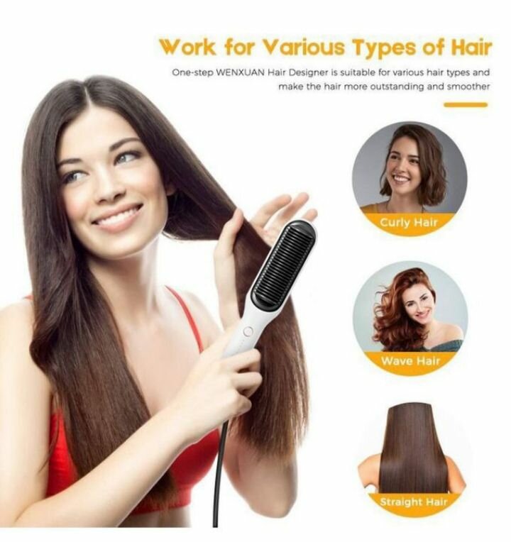 Brosse chauffante très efficace et simple d'utilisation