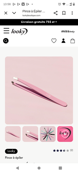 Pince à Épiler Précision Rose