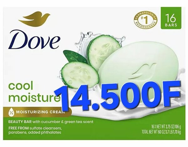 Dove Savon Hydratant Concombre