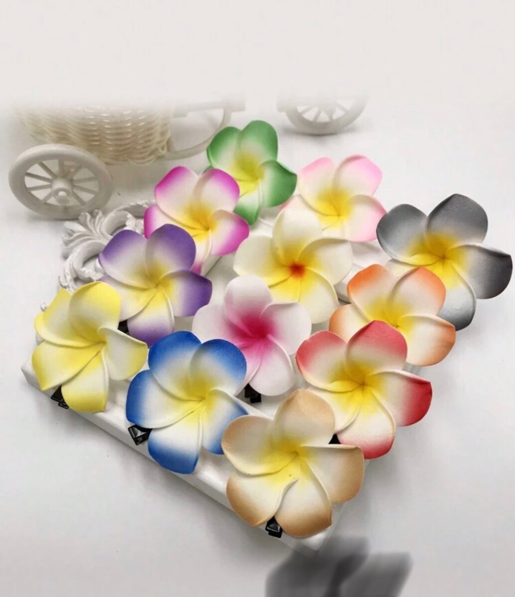 Épingles à cheveux fleurs colorées