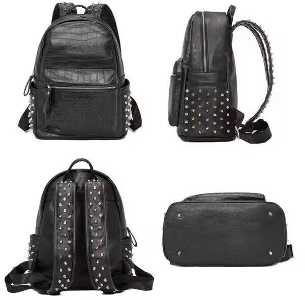 Sac à dos cuir clouté tendance